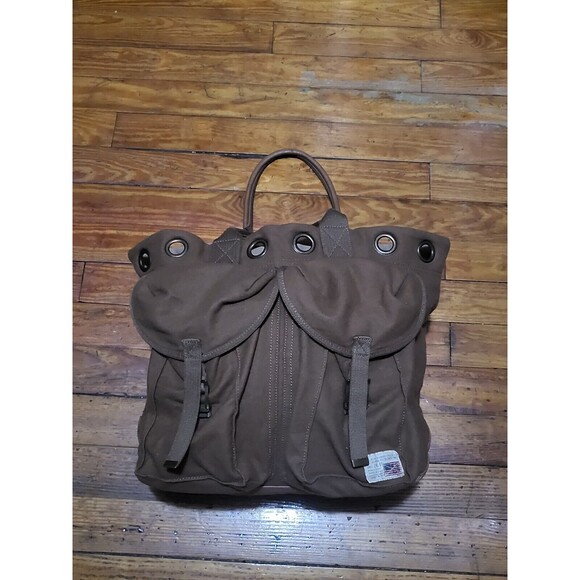 POLO JEANS COMPANY Canva Tote Bag Large Multi Pocket Green